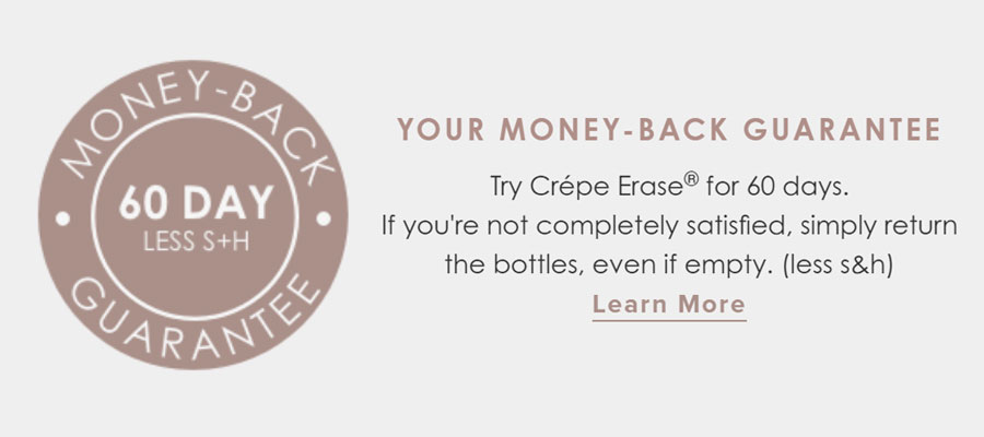 Crépe Erase Money-Back Guarantee